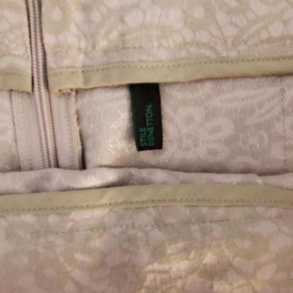 Stile Benetton textured tan skirt - Picture 6 of 7